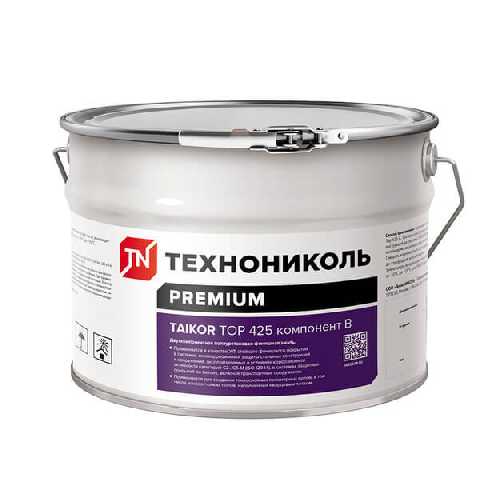 Двухкомпонентная светостойкая полиуретановая эмаль Технониколь TAIKOR Top 425, компонент В, 1,4 кг