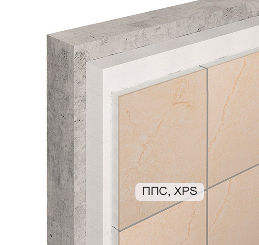 Фасадная панель ОМНИФАКТОР, белый лотос, 900х600х35 мм, 0,54 м2, Кералайт