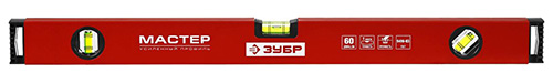 Уровень фрезерованный, эконом рукоятка 3 ампулы 200 см, ЗУБР ACURATE 6
