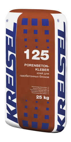 Кладочная смесь для блоков из ячеистого бетона KREISEL PORENBETON-KLEBER 125, 25 кг