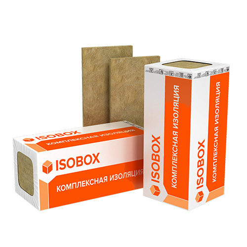 Плита минераловатная ИЗОБОКС Руф 45 1200х600х50 мм, 6 шт, (0,216 м3), ISOBOX