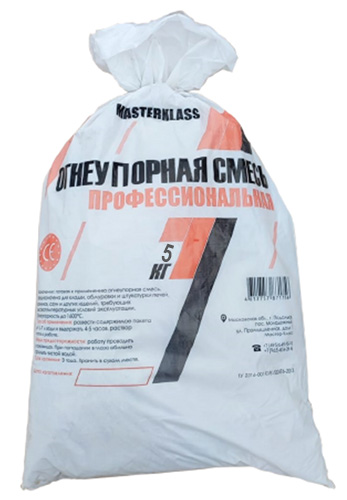 Огнеупорная профессиональная смесь, 5 кг