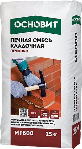 Огнеупорная керамическая смесь Печформ MF1300 20 кг мешок Основит
