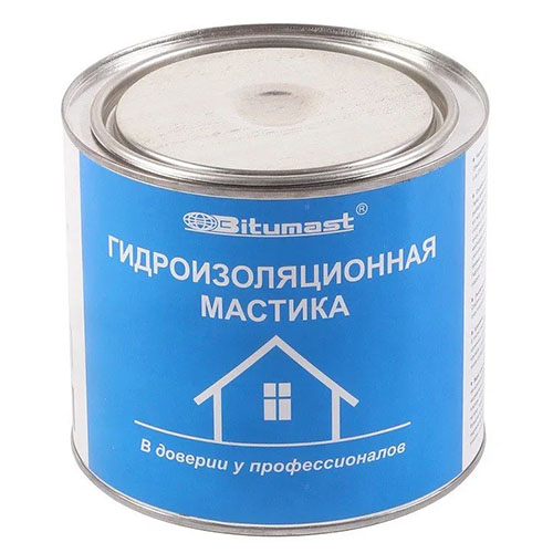 Мастика гидроизоляционная Bitumast 2 л, банка