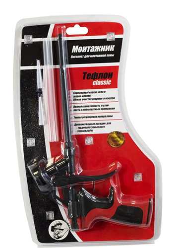 Пистолет для монтажной пены Тефлон Классик, Монтажник