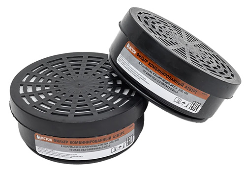 Фильтр комбинированный к респиратору ИСТОК-400 А1В1P1, 2 шт./уп.