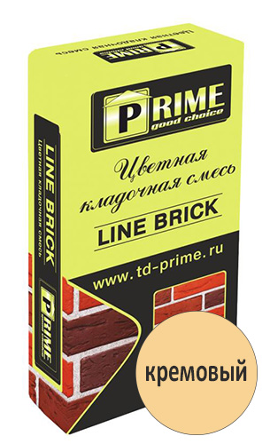 Цветная кладочная смесь Prime LineBrick Wasser, кремовый, 25 кг мешок