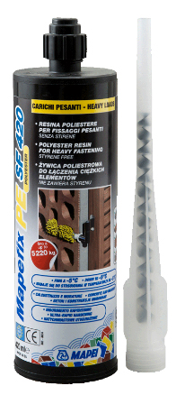 Химический анкер для легких нагрузок MAPEFIX PE SF, Mapei, 300 мл
