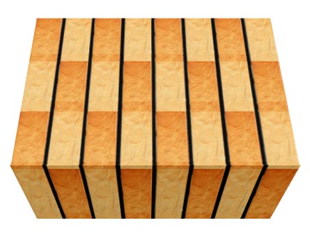 Перемычка фасадной термопанели Аляска Gobi rustik, 40 мм