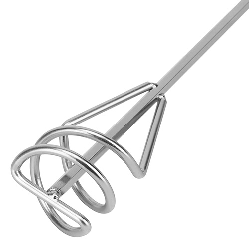 Миксер из оцинкованной стали для краски и раствора d 60, 400 мм, Сибртех