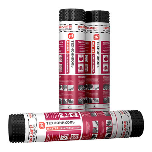 Профилированная мембрана PLANTER Коттедж (Planter) 8х1,5 м (12 м² рулон)