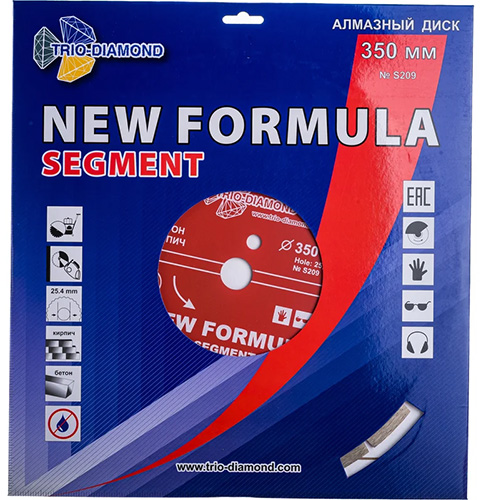 Диск алмазный по бетону Трио-Диамант 350х25,4