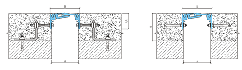 Деформационный шов ДША.Т УГЛ.2/085 на опорах, Аквабарьер