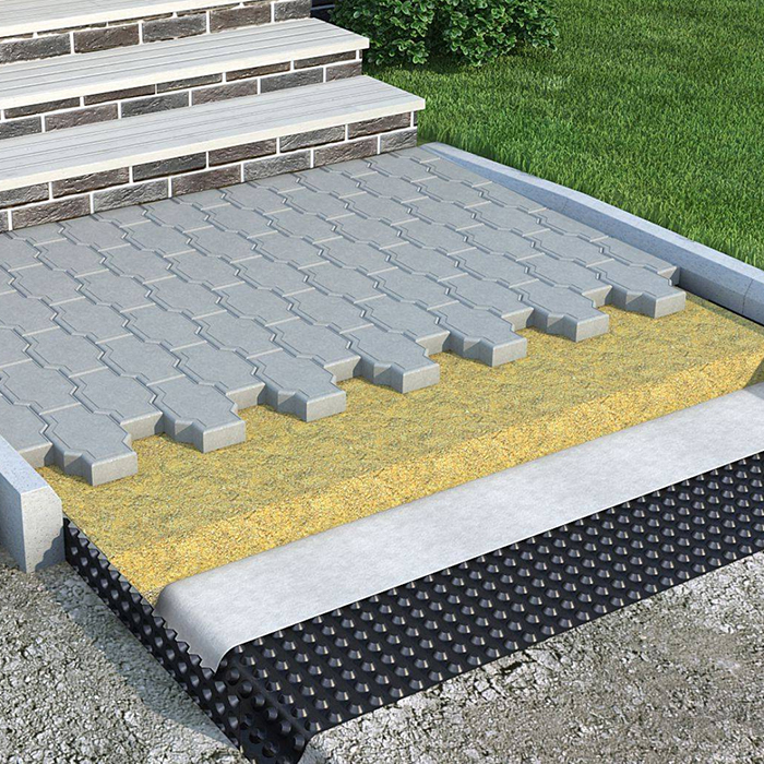 Мембрана профилированная TerraFix 500 2х20 м, рулон 40 м2