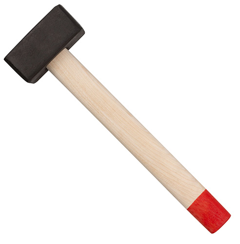 Кованая кувалда 7 кг деревянная рукоятка