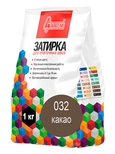 Затирка для плиточных швов Какао 032, 1 кг, Старатели, мешок