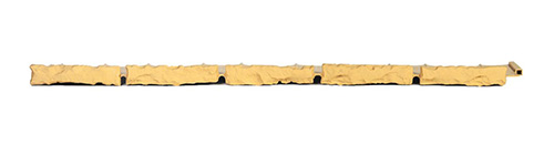 Декоративный бордюр Камешки Б-75.04.13-ПП 8201-П песочный, высота 125 мм, 0,75 м, Стандартпарк