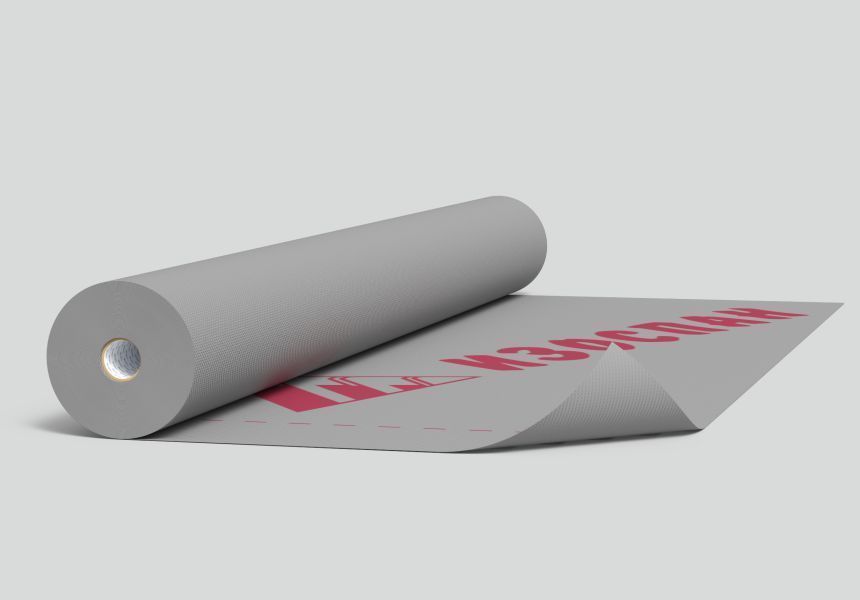 Изоспан А ЦОКОЛЬ, 1,6х43,75 м, (70 м2), Ветрозащитная паропроницаемая мембрана для цоколя