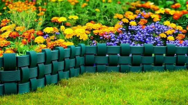 Садовое ограждение Плетенка коричневое, Стандартпарк