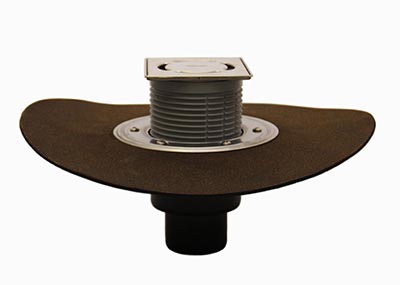 Трап HL310NH-3000.31 с решеткой HL037Pr.31E (Светлая бронза), элементом “Klik-Klak”, гидроизоляционным полотном