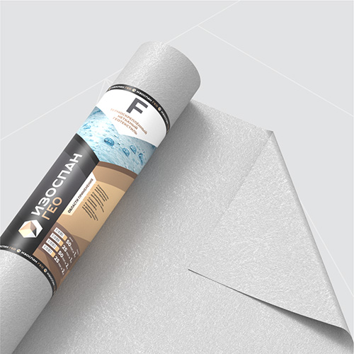 Изоспан ГЕО F, 2х50 м, (100 м2) Термоскрепленный нетканый геотекстиль