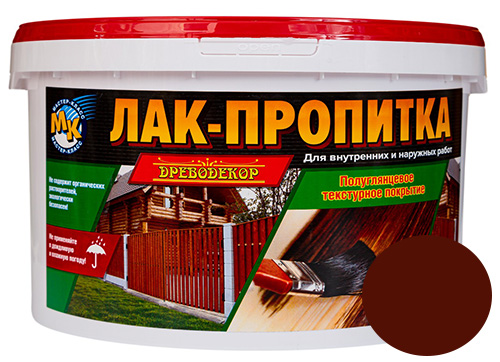 Лак-пропитка, цвет махагон, 10 л