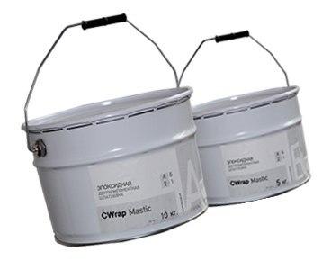 Эпоксидная шпатлевка CWrap Mastic, комплект 30 кг, РусКомпозит