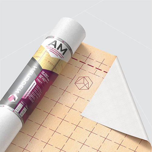 Изоспан АМ, 1,6х43,75 м, (70 м2) Гидро- ветрозащитная паропроницаемая диффузионная мембрана