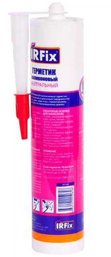 Герметик силиконовый нейтральный белый, 310 мл, IRFix