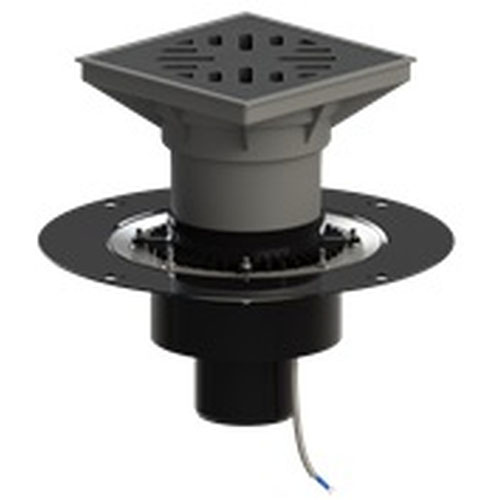 ТП-616.110/В-Э Трап дворовый до 7т, регулируемый, с чугунной решеткой,битумным полотном и электрообогревом 110 мм