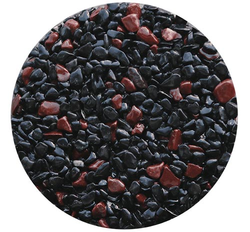 Декоративное дренирующее эксплуатируемое покрытие Terraco Addagrip Amber Рубиновая Ночь, 3к, комплект 105,35 кг, ведро