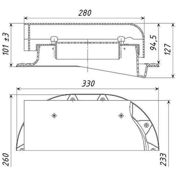 Аэратор кровельный TP-88/F зеленый