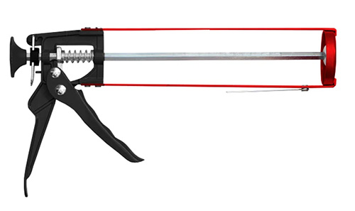 Пистолет для герметика скелетный усиленный с системой Антикапля, Монтажник