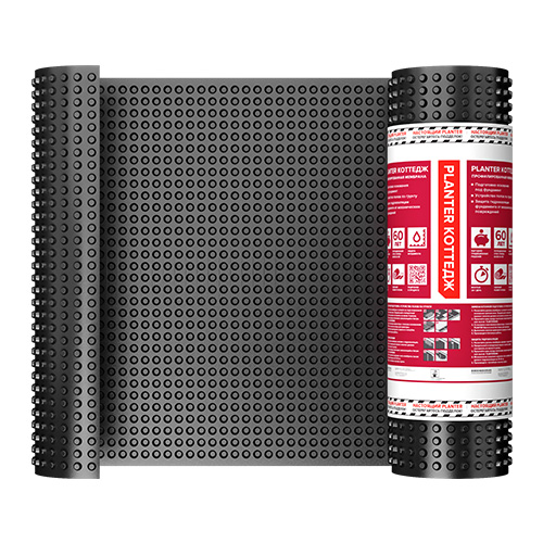 Профилированная мембрана PLANTER Коттедж 8х1 м (8 м² рулон)