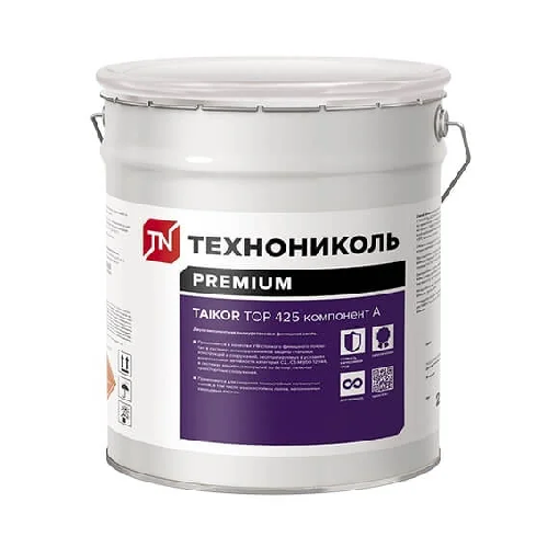 Двухкомпонентная светостойкая полиуретановая эмаль Технониколь TAIKOR Top 425, компонент А, 20 кг
