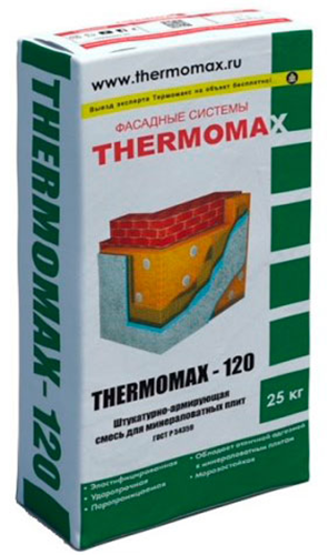 THERMOMAX-120 смесь штукатурно-армирующая для минераловатных плит, 25 кг