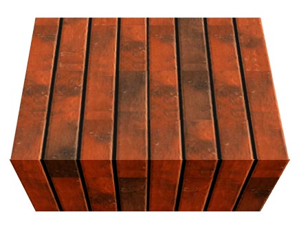 Перемычка фасадной термопанели Аляска Retro brick chili, 60 мм