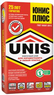 Плиточный клей Юнис Плюс, 25 кг