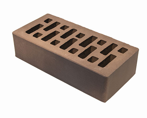 Облицовочный кирпич одинарный, М-250,120x250x65, коричневый 5-92-00-0-00 RECKE М200