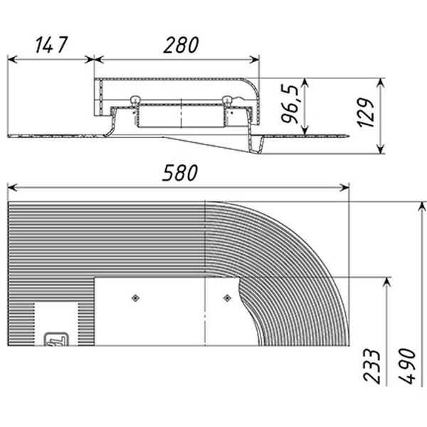 Аэратор кровельный TP-88/B терракот