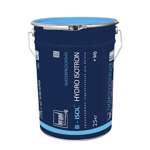 B-Isol HYDRO ISOTRON, 25 кг, Проникающая гидроизоляция для бетона, Bergauf