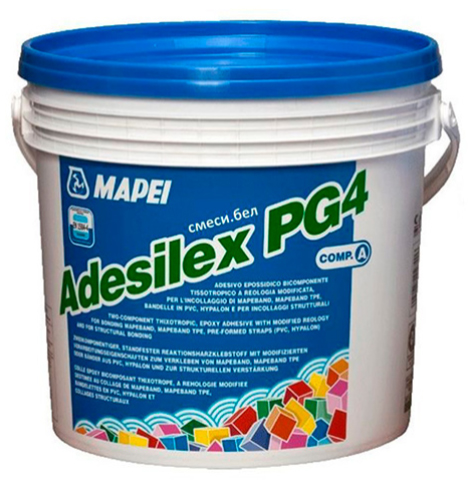 Двухкомпонентный тиксотропный эпоксидный клей ADESILEX PG4 (компонент A), Mapei, 22.5 кг