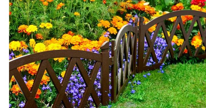 Садовое ограждение Арка коричневое, Стандартпарк