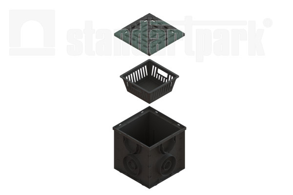 Дождеприемник Spark ДП-25.25-ПП с РВ и КОДП ПП (комплект) 0867081, Стандартпарк