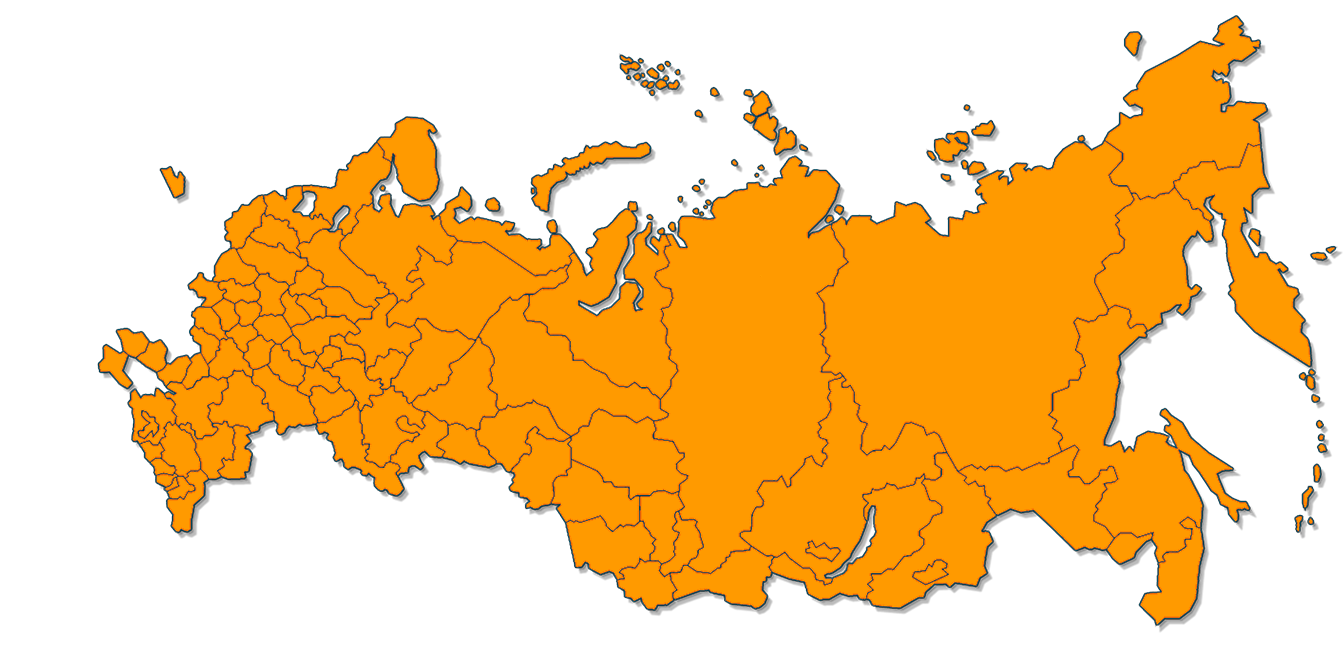 Карта географии поставок ТСК Дипломат по России