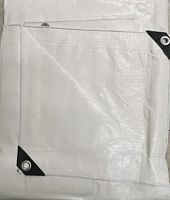 Тент полиэтиленовый огнеупорный 6х10 м, 180 г/м², Rendell