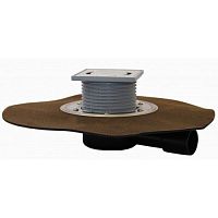 Трап HL510NHPr-3000.11 с решеткой HL037Pr.11E (Золото), элементом “Klik-Klak”, «СУХИМ» сифоном и гидроизоляционным полотном