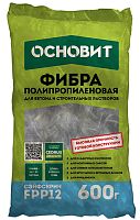 Полипропиленовая фибра ОСНОВИТ СЭЙФСКРИН FPP12, 600 г