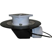 HL64.1B воронка с гориз. выпуском, фланцем и  электрообогревом DN75/110