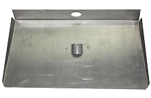 Лопата снегоуборочная алюминиевая 500х375 мм 3-х бортная с накладкой без черенка